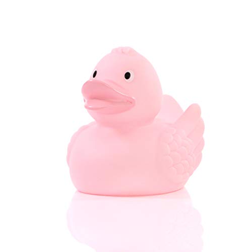 Schnabels Badeente Wings - Geschenk für Geburt Geburtstag Namenstag Kinder Baby Freund-in Mädchen Junge - lustig originell Glücksbringer - Spielzeug Quietsche-Ente Deko Badewanne (Pastell-Rosa) von Schnabels