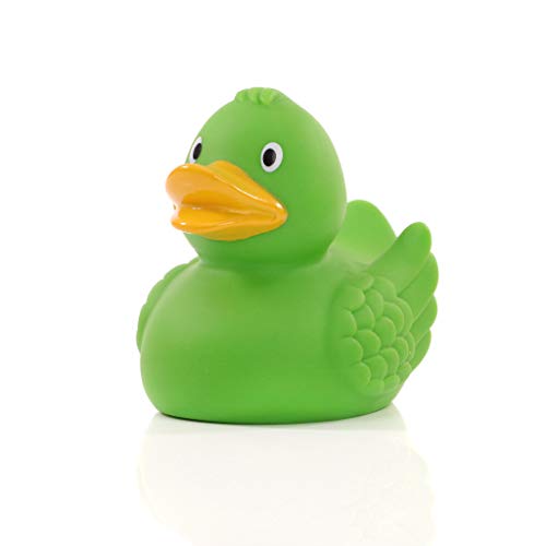 Schnabels Badeente Wings - Geschenk für Geburt Geburtstag Namenstag Kinder Baby Freund-in Mädchen Junge - lustig originell Glücksbringer - Spielzeug Quietsche-Ente Deko Badewanne (Grün) von Schnabels