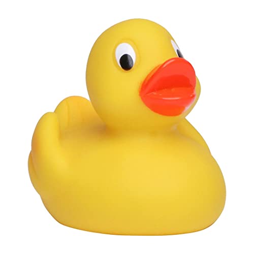 Schnabels Quietsche-Ente (4,50 cm) - Geschenk für Geburt Geburtstag Namenstag Kinder Baby Freund-in Mädchen Junge - Spielzeug Bade-Ente Badewanne Deko von Schnabels