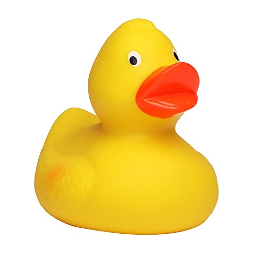 Schnabels Quietsche-Ente (8,30 cm) - Geschenk für Geburt Geburtstag Namenstag Kinder Baby Freund-in Mädchen Junge - Spielzeug Bade-Ente Badewanne Deko von Schnabels
