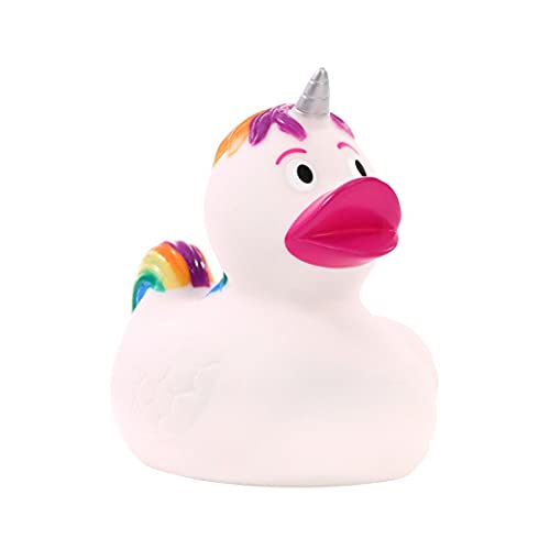 Schnabels Quietsche-Ente Einhorn - Geschenk für Geburt Geburtstag Namenstag Kinder Baby Freund-in Mädchen Junge - Spielzeug Bade-Ente Badewanne Deko von Schnabels