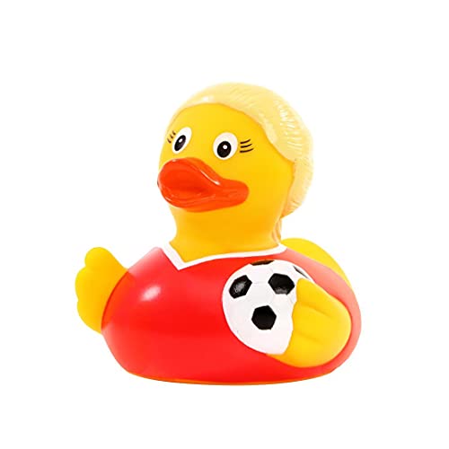 Schnabels Frankreich Fußballerin - Geschenk für Geburt Geburtstag Namenstag Kinder Baby Freund-in Mädchen Junge - Spielzeug Quietsche-Ente Deko Badewanne von Schnabels