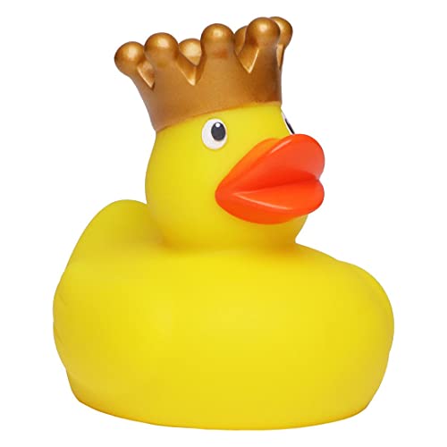 Schnabels Quietsche-Ente König - Geschenk für Geburt Geburtstag Namenstag Kinder Baby Freund-in Mädchen Junge - Spielzeug Bade-Ente Badewanne Deko von Schnabels