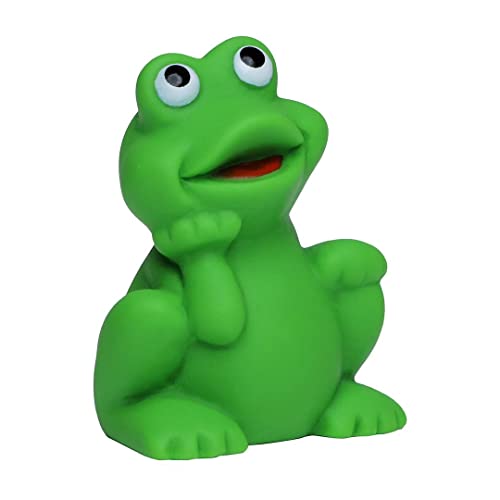 Schnabels Quietsche-Frosch (4,50 cm) - Geschenk für Geburt Geburtstag Namenstag Kinder Baby Freund-in Mädchen Junge - Spielzeug Bade-Ente Badewanne Deko von Schnabels