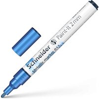SCHNEIDER ML01101025 Metallicmarker 011 Paint-It 2 mm blue metallic SCHNEIDER ML01101025 Metallicmarker 011 Paint-It 2 mm blue metallic von Schneider