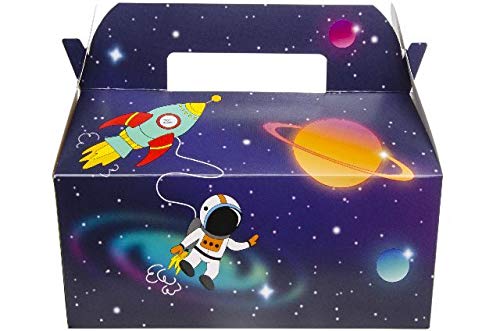 Schnooridoo 10 Stück Weltraum Menübox Mitbebsel Box Kiste Kindergeburtstag Space Weltall von Schnooridoo