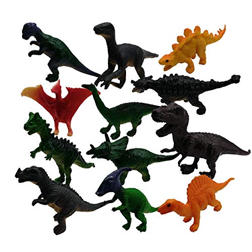 Schnooridoo 12 x Dinosaurier Figuren 5-6 cm groß Dino Party Mitgebsel Give Away Tombola von Schnooridoo