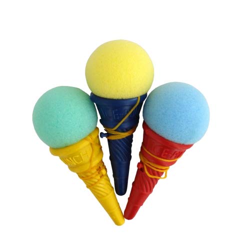 Schnooridoo 12 x Eistüte mit Ball 10 cm - Fangbecher Fangspiel Mitgebsel Kindergeburtstag Give Away Tombola von Schnooridoo