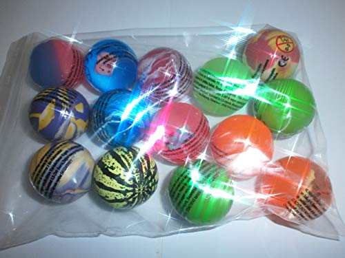 Schnooridoo 14 gemischte Flummi 30mm Springball Hüpfball Dopsball Mitbringsel Kindergeburtstag Giveaway Tombola von Schnooridoo