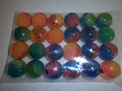 Schnooridoo 24 Frost Flummi Neon Springball gefrostet Hüpfball Dopsball Mitbringsel Kindergeburtstag Giveaway Tombola von Schnooridoo