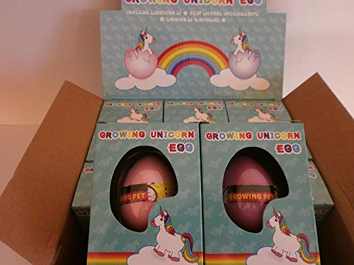 Schnooridoo 4 x Magisches Einhorn Ei Crowing Unicorn Egg wachsendes Einhorn von Schnooridoo