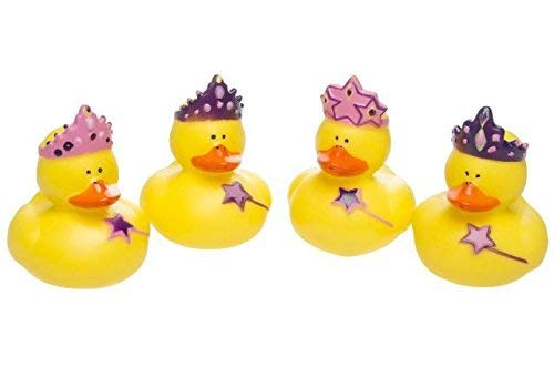 Schnooridoo 4 x Prinzessin Badeenten Duck Princess Gummiente Ente Badewanne Spielzeug Kinder Pool von Schnooridoo