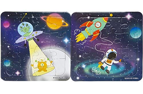 Schnooridoo 8 x Weltraum Puzzle Rakete Planet Astronaut Mitgebsel Kindergeburtstag von Schnooridoo