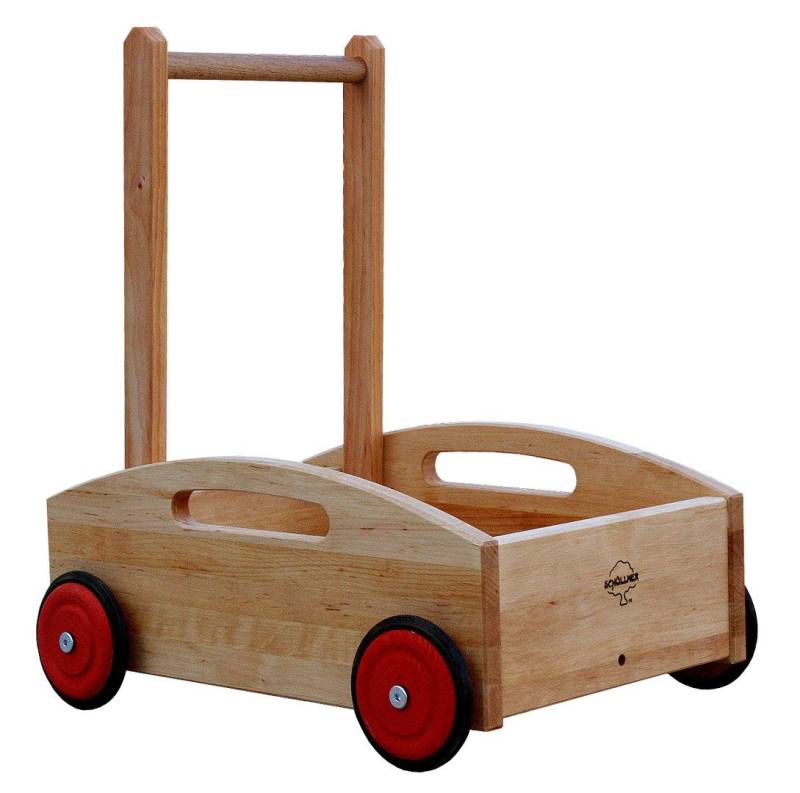 Schöllner Lauflernwagen gebremst, aus Massivholz, von Schöllner Holzspielzeug