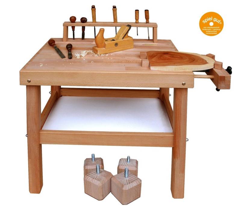Schöllner Werkbank Kinder höhenverstellbar von Schöllner Holzspielzeug