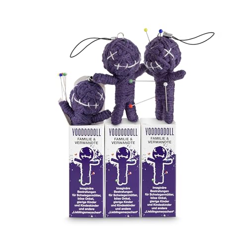 Voodoo Puppe Buckelige Verwandtschaft 3er-Pack Voodoo Doll to go Voodoo-Doll imaginäre Strafen für nervige Schwiegereltern und andere Lieblingsmenschen Geschenk im Karton 5 x PRYM Stecknadel Voodoo Puppe Buckelige Verwandtschaft 3er-Pack Voodoo Doll to go Voodoo-Doll imaginäre Strafen für nervige Schwiegereltern und andere Lieblingsmenschen Geschenk im Karton 5 x PRYM Stecknadel von Schöne Güter