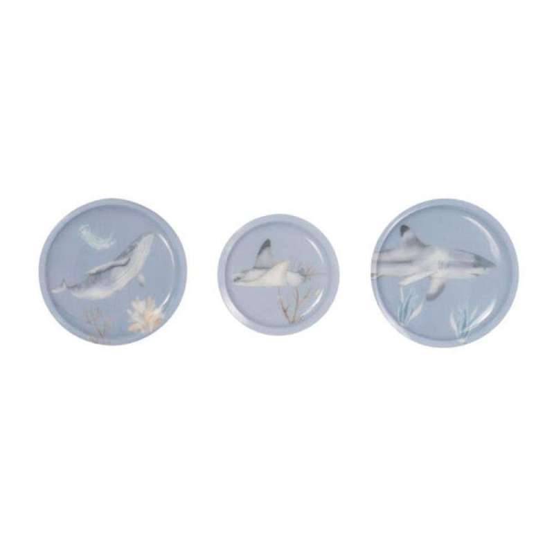 SCHOOL MOOD Patchy 3er-Set, School Mood Designs Aqua von School Mood