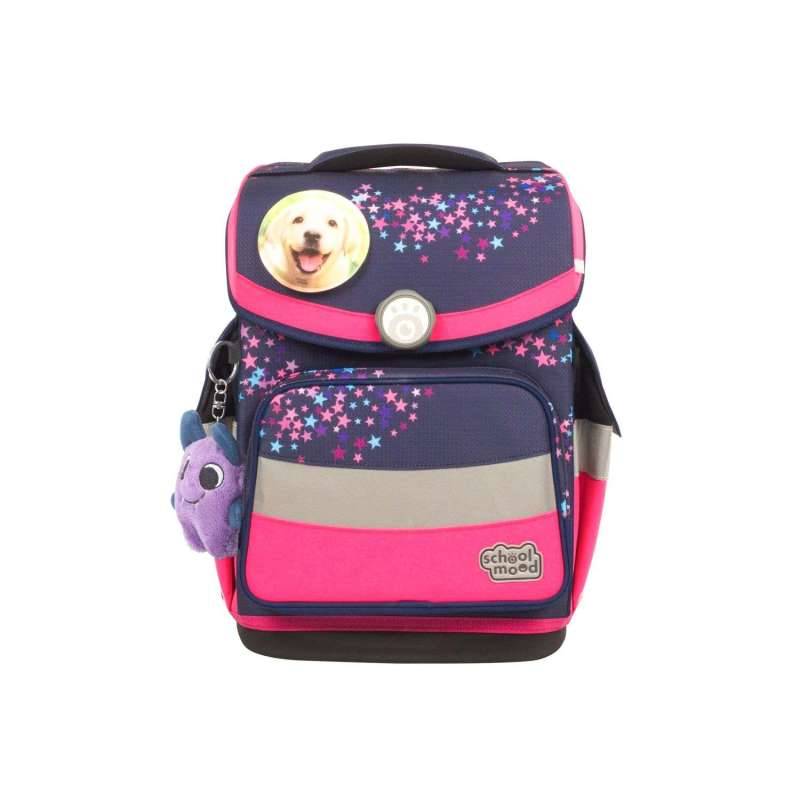 SCHOOL MOOD Schulranzen TIMELESS Pro Set 6 tlg für Mädchen, School Mood Designs Leni - Hund von School Mood