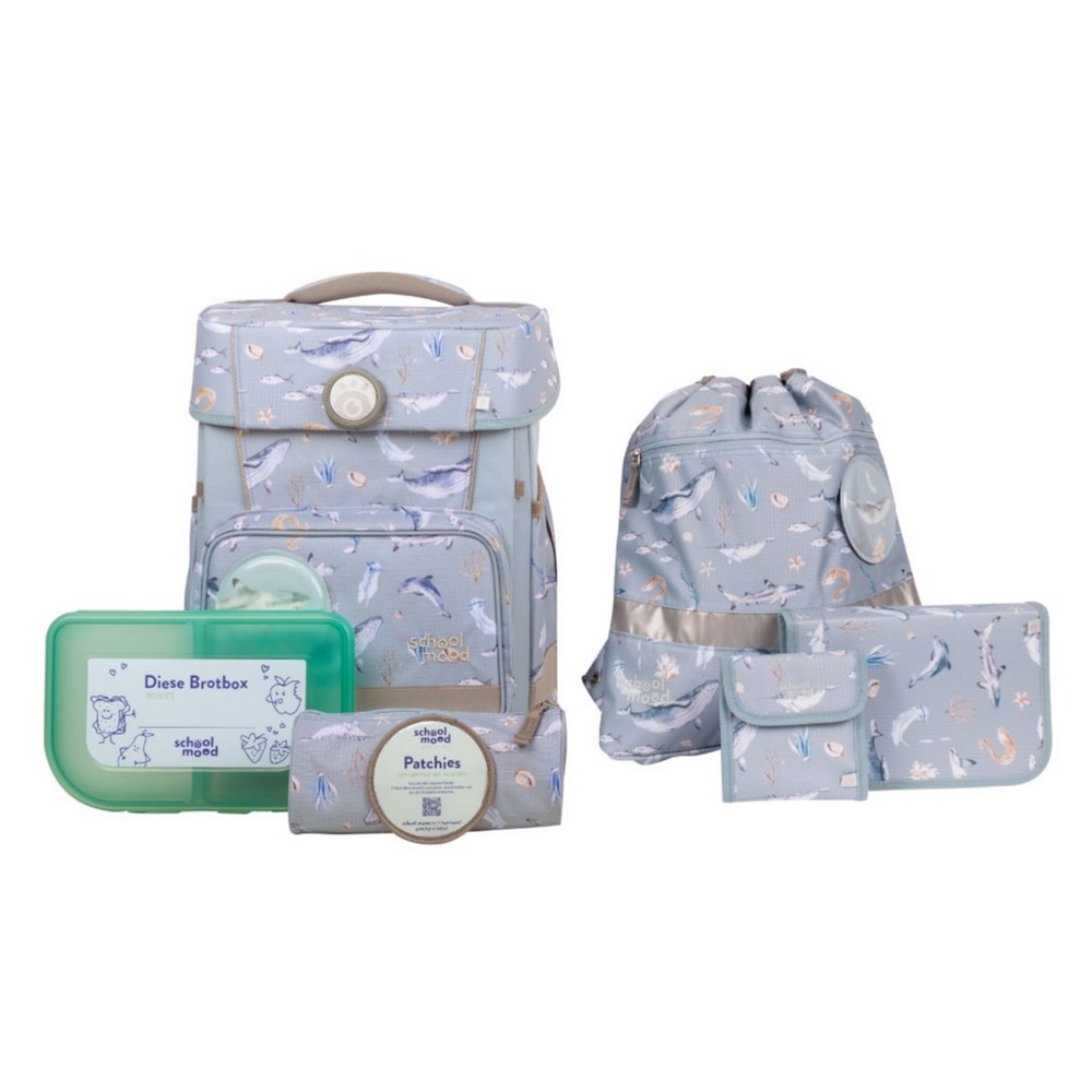 school mood Schulranzenset Champion Aqua Nordic Collection 7 tlg. von School-Mood