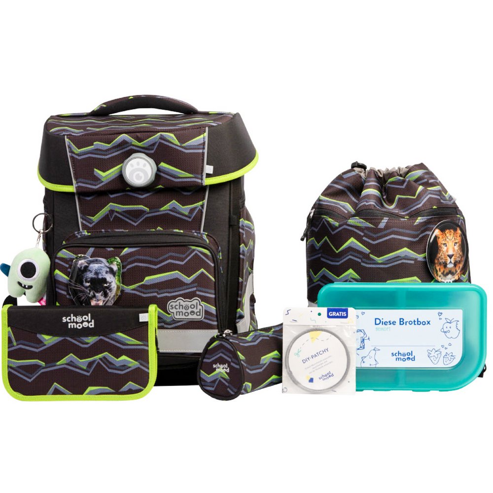 school mood Schulranzenset Champion Maxx Pro Finn - Raubkatze 7 tlg. school mood Schulranzenset Champion Maxx Pro Finn - Raubkatze 7 tlg. von School-Mood