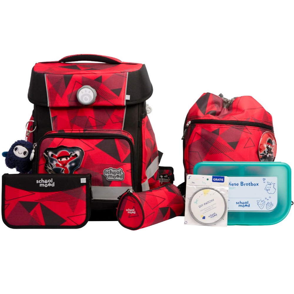 school mood Schulranzenset Champion Maxx Pro Kai - Ninja 7 tlg. school mood Schulranzenset Champion Maxx Pro Kai - Ninja 7 tlg. von School-Mood