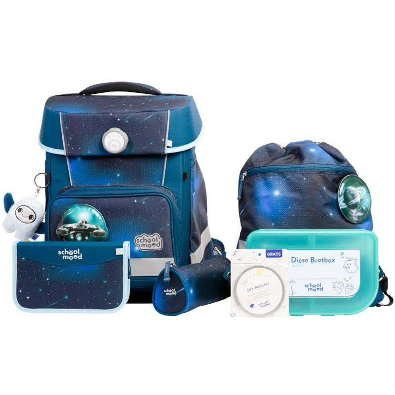school mood Schulranzenset Champion Maxx Pro Moritz - Weltall 7 tlg. von School-Mood