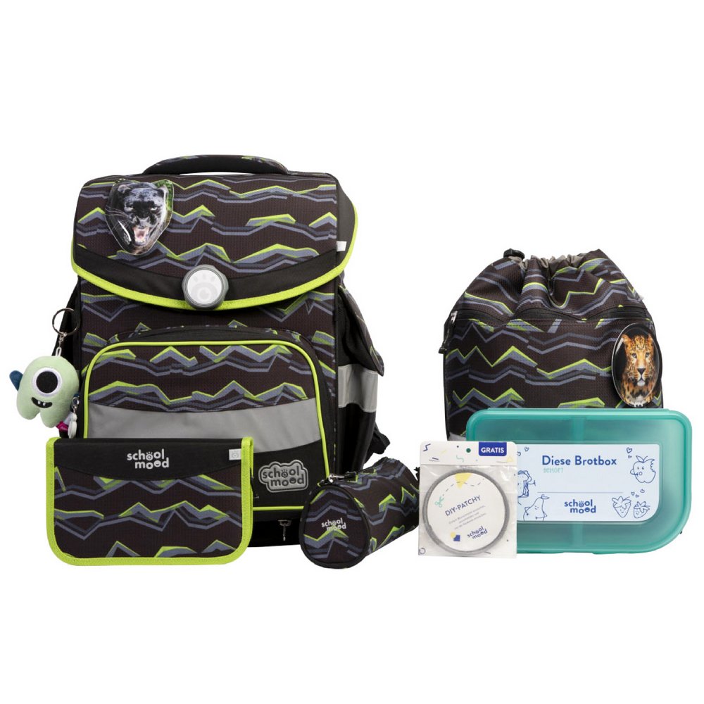 school mood Schulranzenset Timeless Pro Finn - Raubkatze 7 tlg. school mood Schulranzenset Timeless Pro Finn - Raubkatze 7 tlg. von School-Mood