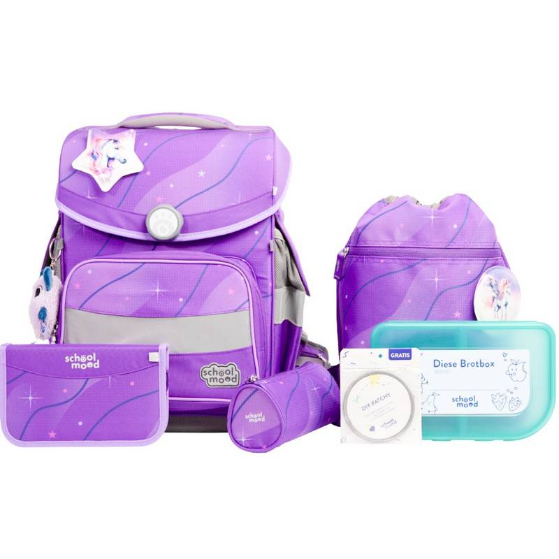school mood Schulranzenset Timeless Pro Marie - Pegasus 7 tlg. von School-Mood