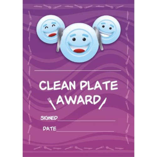 School Stickers A5 Clean Plate Award Zertifikate – Bumper Pack von School Stickers