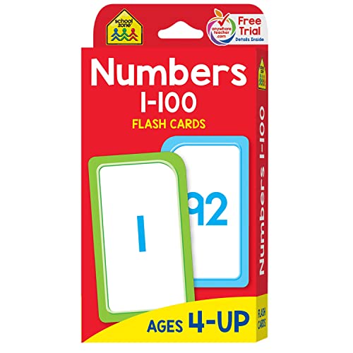 Flash Cards-Numbers 1-100 50/Pkg von School Zone