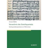 Verzeichnis des Streichquartetts von Schott Music