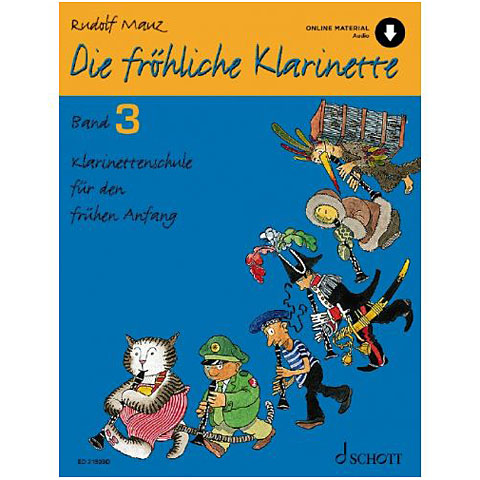 Schott Die fröhliche Klarinette Bd.3 (Onlineaudio) Lehrbuch von Schott
