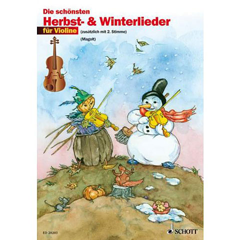 Schott Die schönsten Herbst- und Winterlieder Notenbuch von Schott