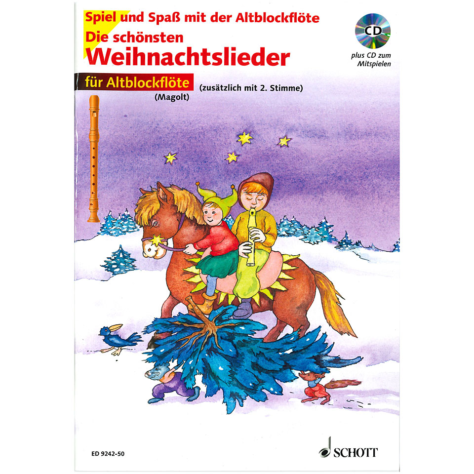 Schott Die schönsten Weihnachtslieder für Altblockflöte Play-Along Schott Die schönsten Weihnachtslieder für Altblockflöte Play-Along von Schott