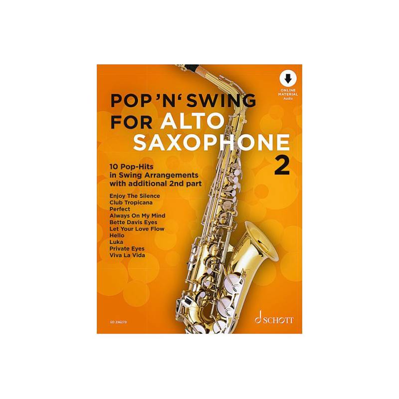 Schott Pop &#39;n&#39; Swing For Alto Sax 2 Notenbuch von Schott