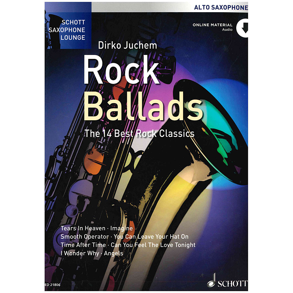 Schott Saxophon Lounge Rock Ballads Alto Sax Notenbuch von Schott
