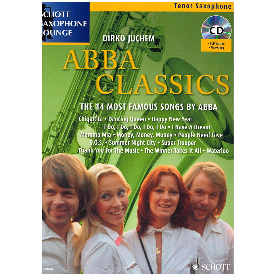 Schott Saxophone Lounge - Abba Classics Tenor Sax Notenbuch von Schott