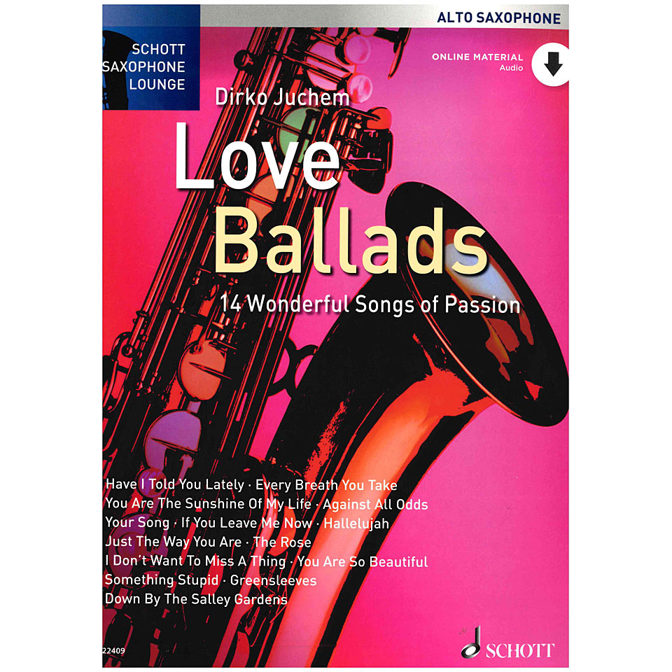 Schott Saxophone Lounge - Love Ballads Alto Sax Notenbuch von Schott