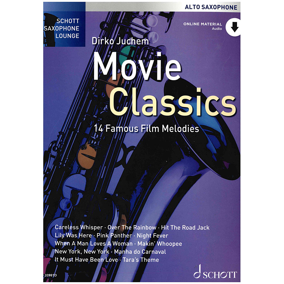 Schott Saxophone Lounge - Movie Classics Alto Sax Notenbuch von Schott