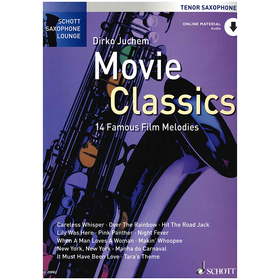 Schott Saxophone Lounge - Movie Classics Tenor Sax Notenbuch von Schott