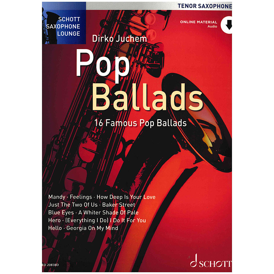 Schott Saxophone Lounge - Pop Ballads Tenor Sax Notenbuch von Schott