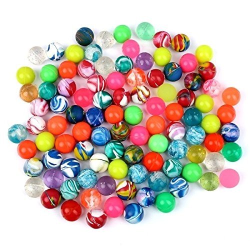 Schramm® 100 Stück Flummis Bunt gemischt 20mm Flummis Springball Hüpfball Mitgebsel Tombola Kindergeburtstag von Schramm