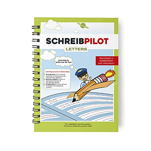 Schreibathlet SCHREIBPILOT learn-to-write booklet for ABC pupils with pre-stamped letters | Learning system developed by teachers, professors and pupils von Schreibathlet