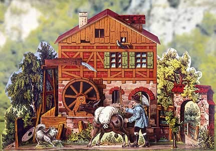 Unbekannt Puzzle 2 Teile - Kartonmodelbau: Romantische Wassermühle Unbekannt Puzzle 2 Teile - Kartonmodelbau: Romantische Wassermühle von Schreiber-Bogen