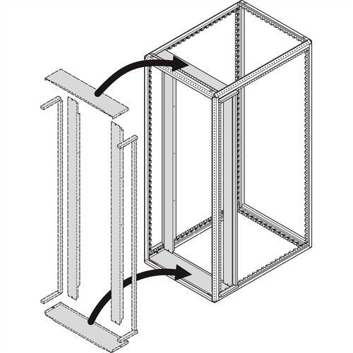 Schroff 21130600 Luftabschottungsblendensatz (B x H) 600mm x 2000mm 1St. von Schroff