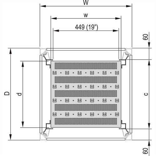 Schroff 22117844 Fachboden (B x T) 600mm x 780mm 1St. von Schroff