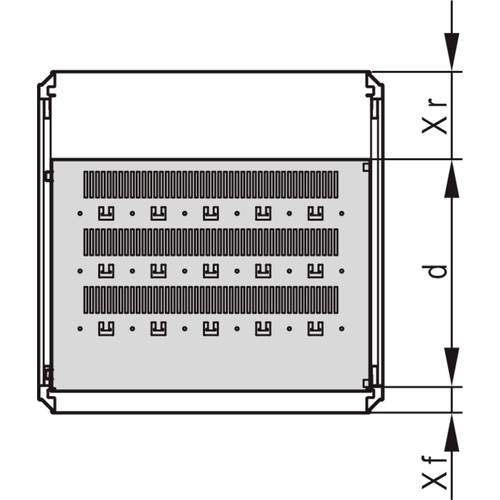 Schroff 22130324 Gestellfachboden (B x T) 600mm x 697mm 1St. von Schroff