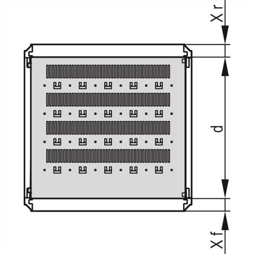 Schroff 22130333 Gestellfachboden (B x T) 800mm x 497mm 1St. von Schroff
