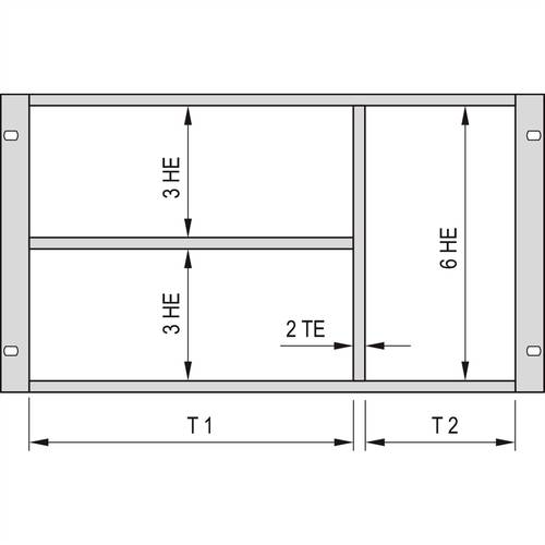 Schroff 24562420 19 Zoll Baugruppenträger 1St. von Schroff