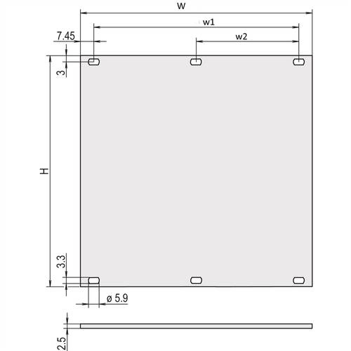 Schroff 30838162 Frontplatte 2St. von Schroff